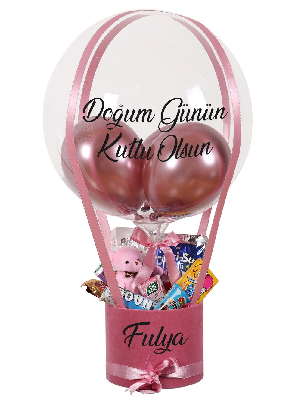 Çikolatalı Balon Kutusu Kişiye Özel
