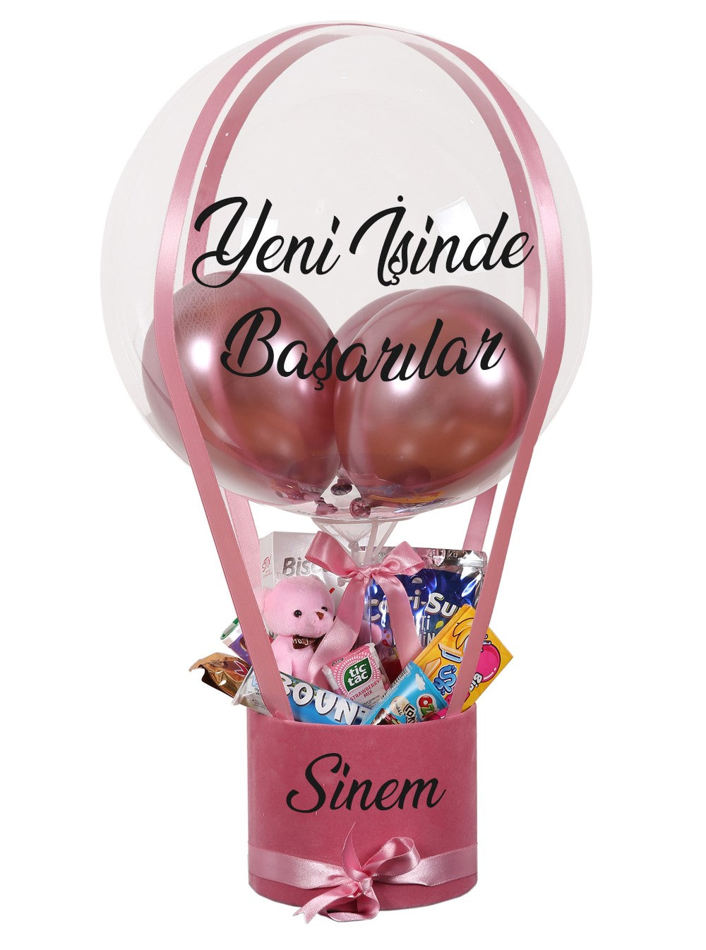 Çikolatalı Balon Kutusu Kişiye Özel
