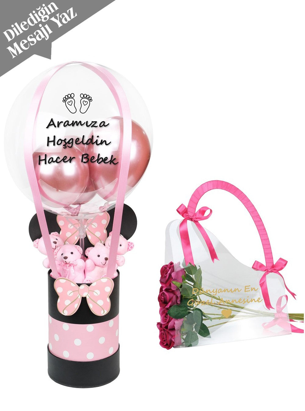 Pembe Minnie Mouse Hediye Seti