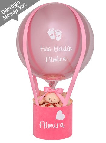 Ayıcıklı Kız Bebek Balon Kutusu