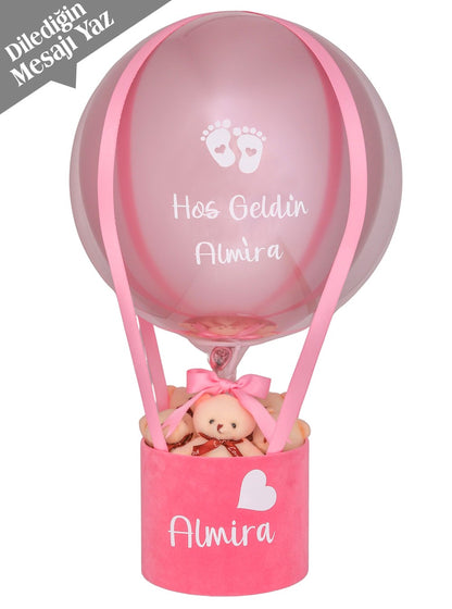 Ayıcıklı Kız Bebek Balon Kutusu