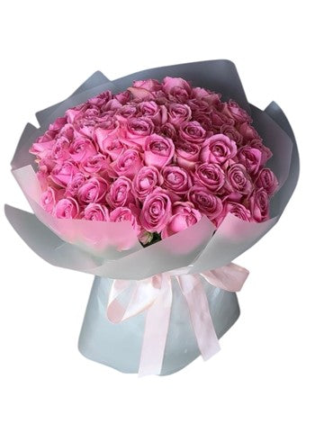 60 Adet Pembe Gül Buketi Luxury