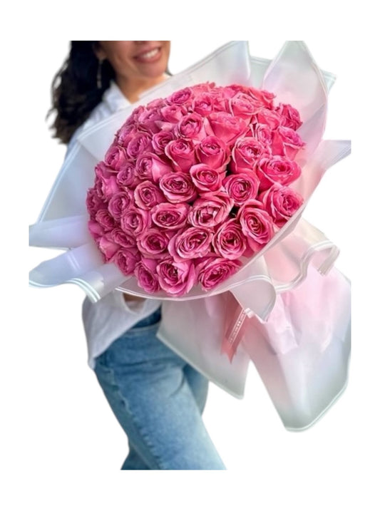 101 Pembe Gül Buket Luxury