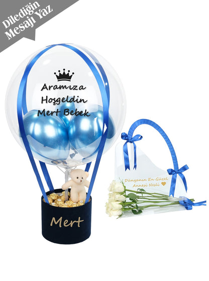 Beyaz Güllü Anne Bebek Hediye Seti