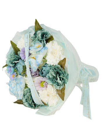 Canlı Görünümlü Su Yeşili & Pastel Mix Yapay Buket